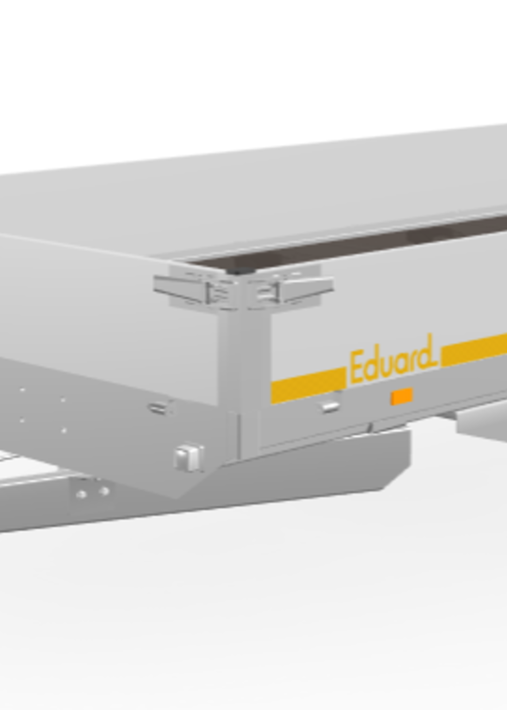 Eduard Geremde Eduard plateauwagen - 406x180 cm - 3000 kg bruto laadvermogen - 63 cm laadvloerhoogte - 30 cm borden - inclusief oprijplaten