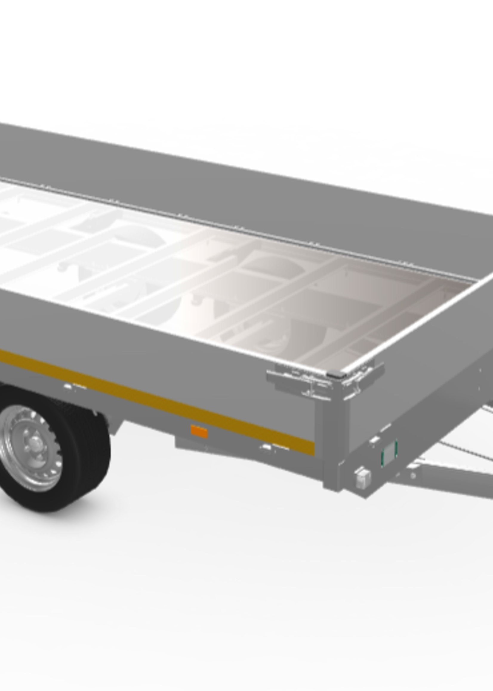 Eduard Geremde Eduard Plateauwagen - 356x180 cm - 2000 kg - 63 cm laadvloerhoogte