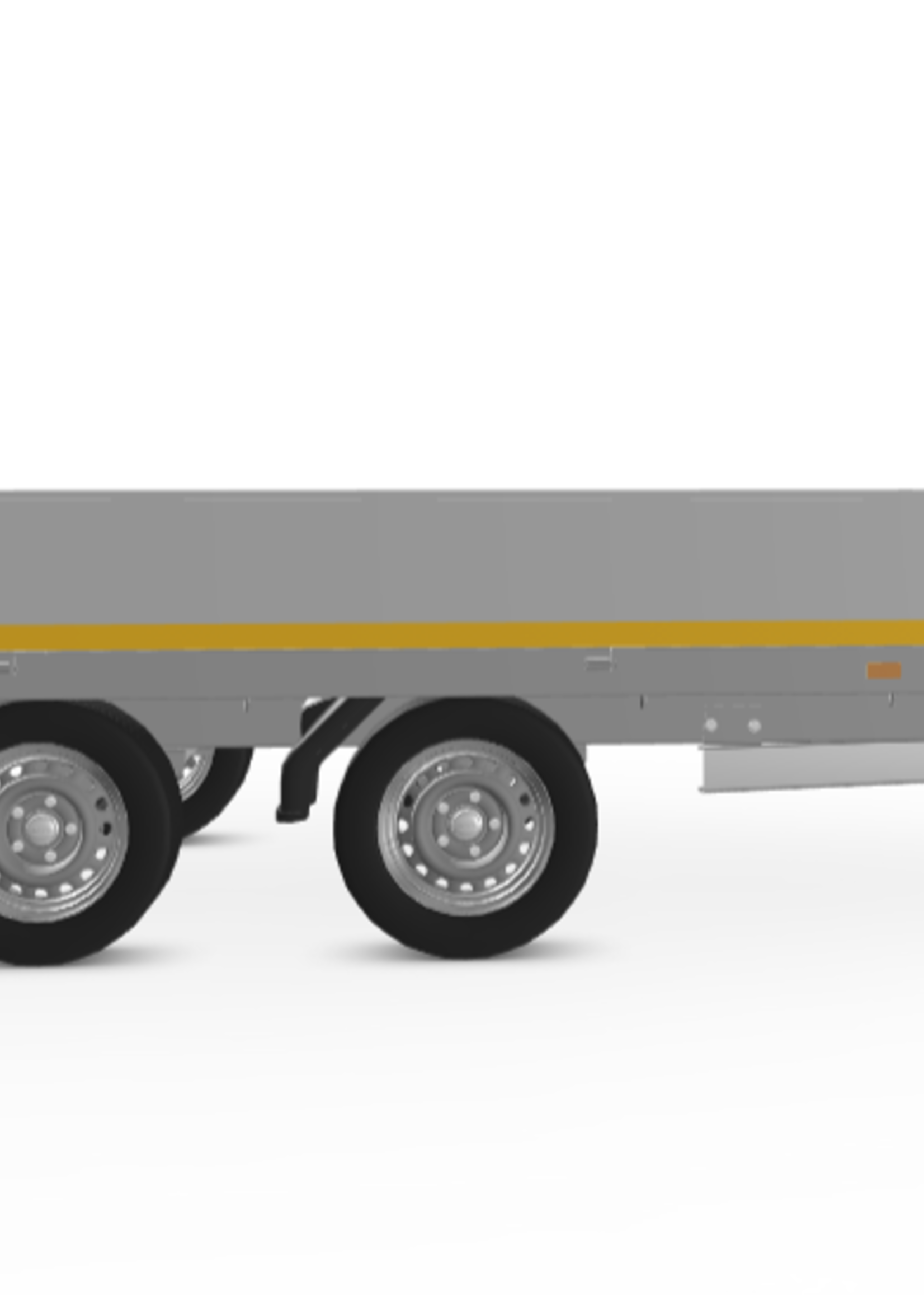 Eduard Geremde Eduard Plateauwagen - 356x180 cm - 2000 kg - 63 cm laadvloerhoogte