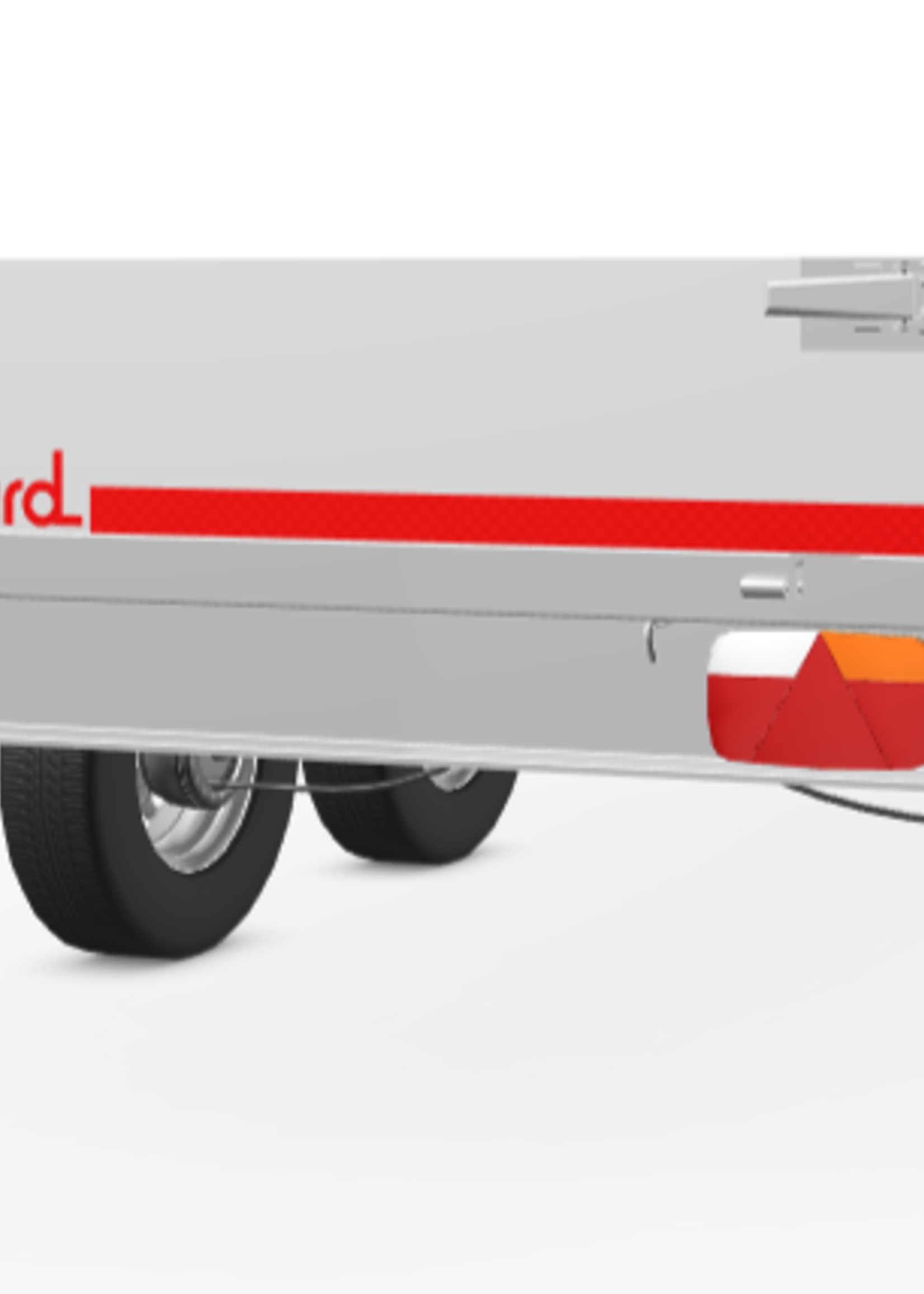 Eduard Geremde Eduard plateauwagen - 330x180 cm - 2000 kg bruto laadvermogen - 72 cm laadvloerhoogte - 30 cm borden