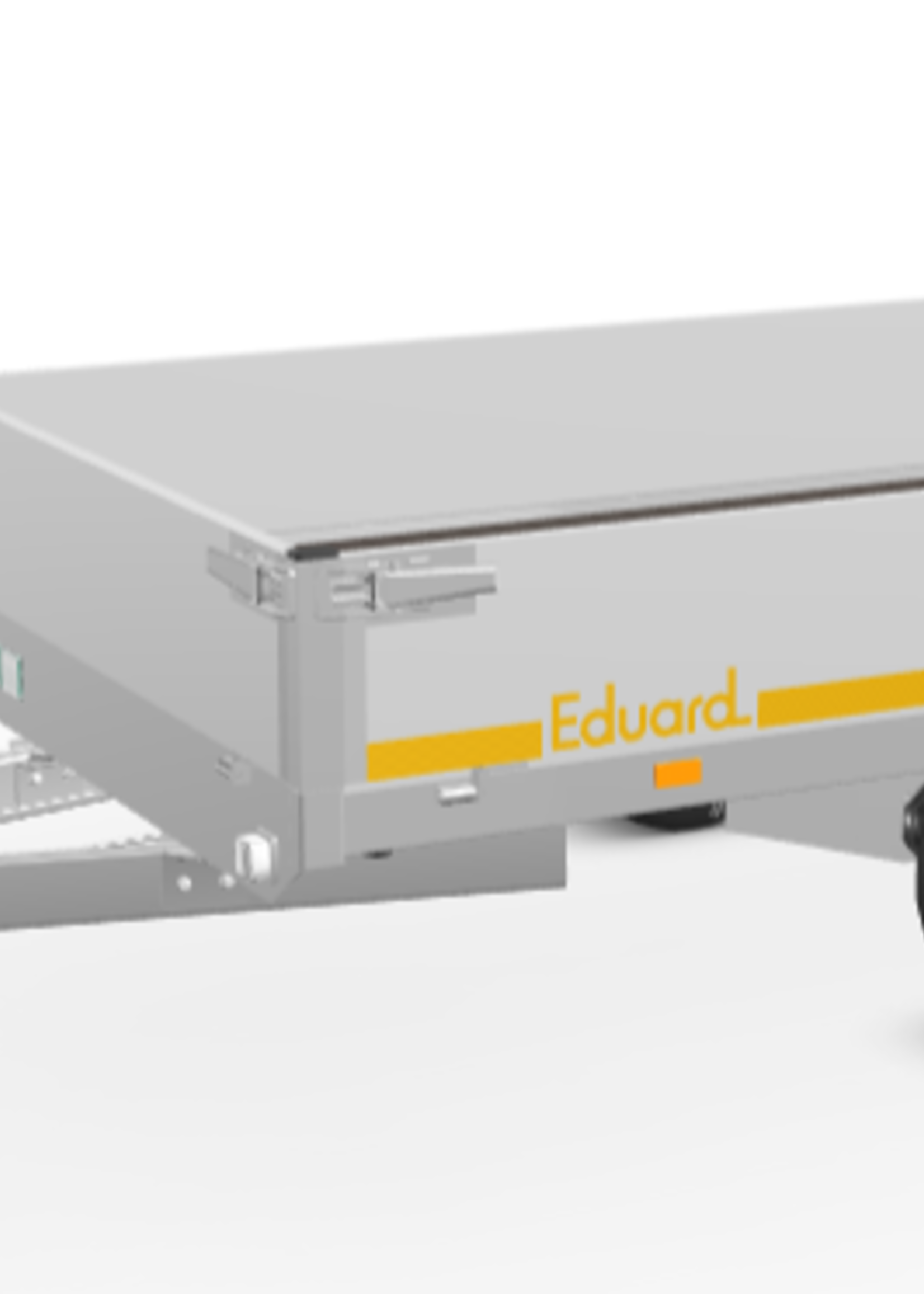 Eduard Geremde Eduard plateauwagen - 256x150 cm - 1500 kg bruto laadvermogen - 56 cm laadvloerhoogte - 30 cm borden