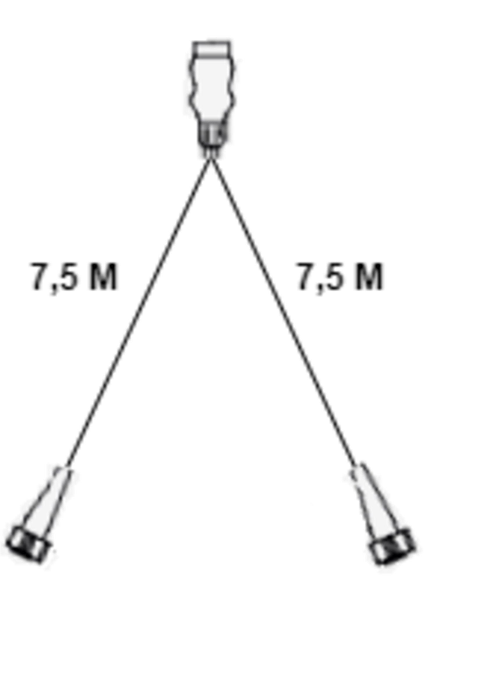 Aspock Hoofdkabel Type Aspock - 7,5 meter lang - 13-polig - voorzien van 2x 5-polige connector