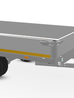 Eduard Geremde Eduard plateauwagen - 256x150 cm - 1000 kg bruto laadvermogen - 56 cm laadvloerhoogte - 30 cm borden