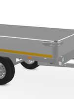 Eduard Eduard plateauwagen 256x150 cm - 750 kg - ongeremd