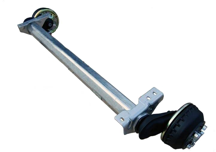 Geremde torsie as - 1350 kg - padmaat 1100 mm - flensmaat 1550 mm - 5 gats