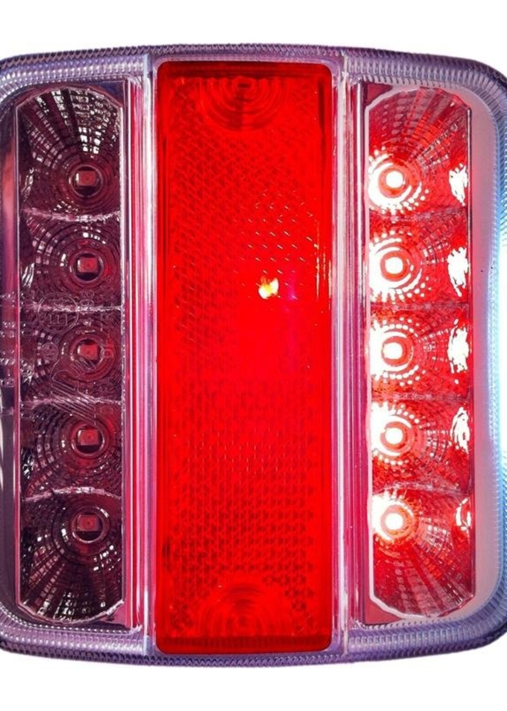 Cantonal Achterlicht 4 functies 105x98x35 mm - LED - connector aansluiting