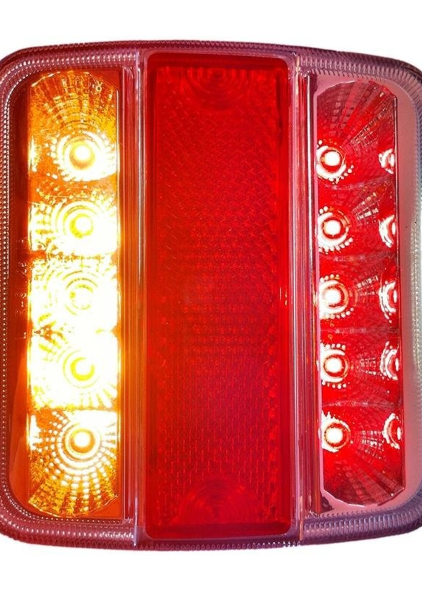 Cantonal Achterlicht 4 functies 105x98x35 mm - LED - connector aansluiting