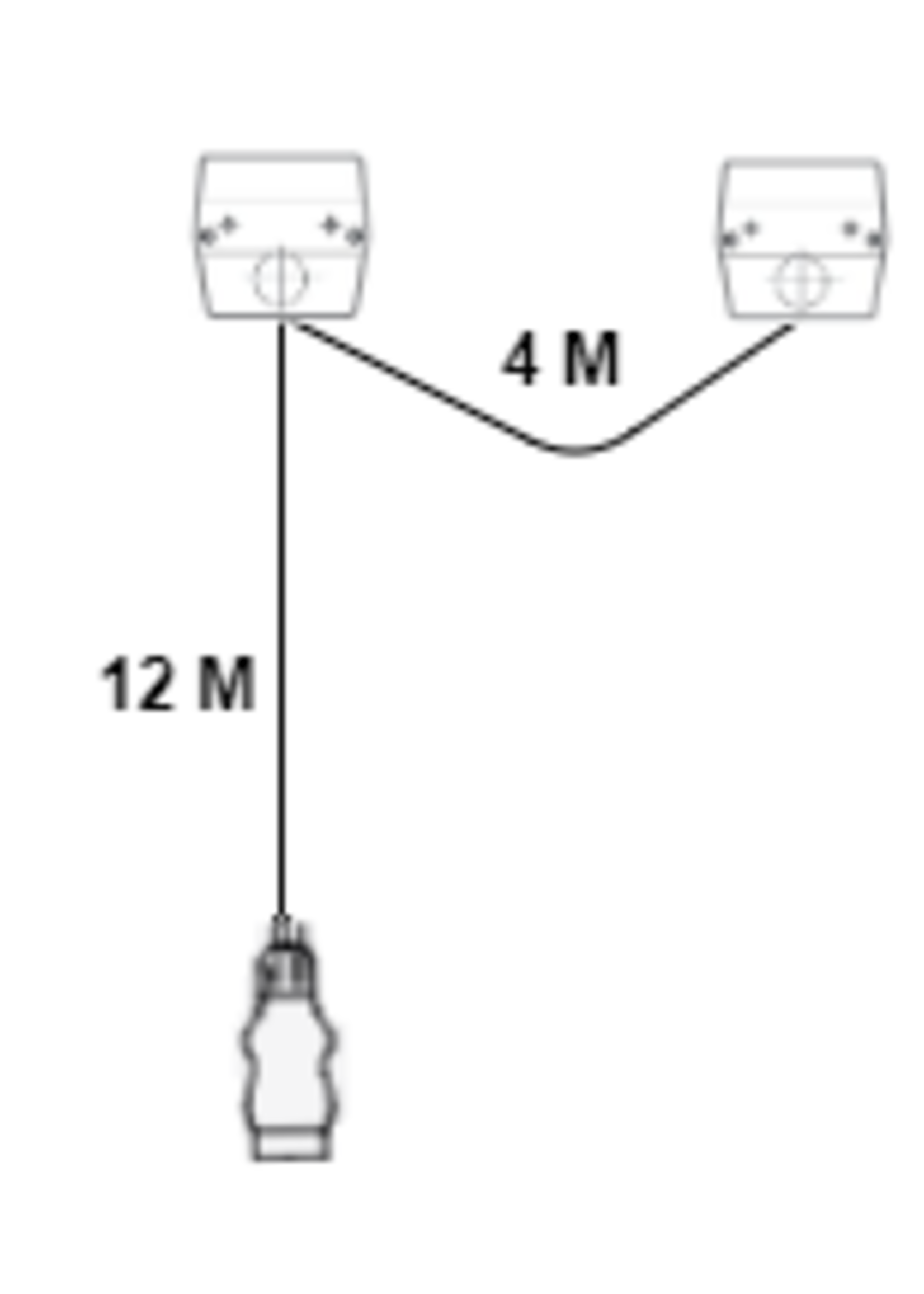 Cantonal LED verlichtingsset op magneten met 12 meter hoofdkabel - 7 polig - ideaal voor bootrailers