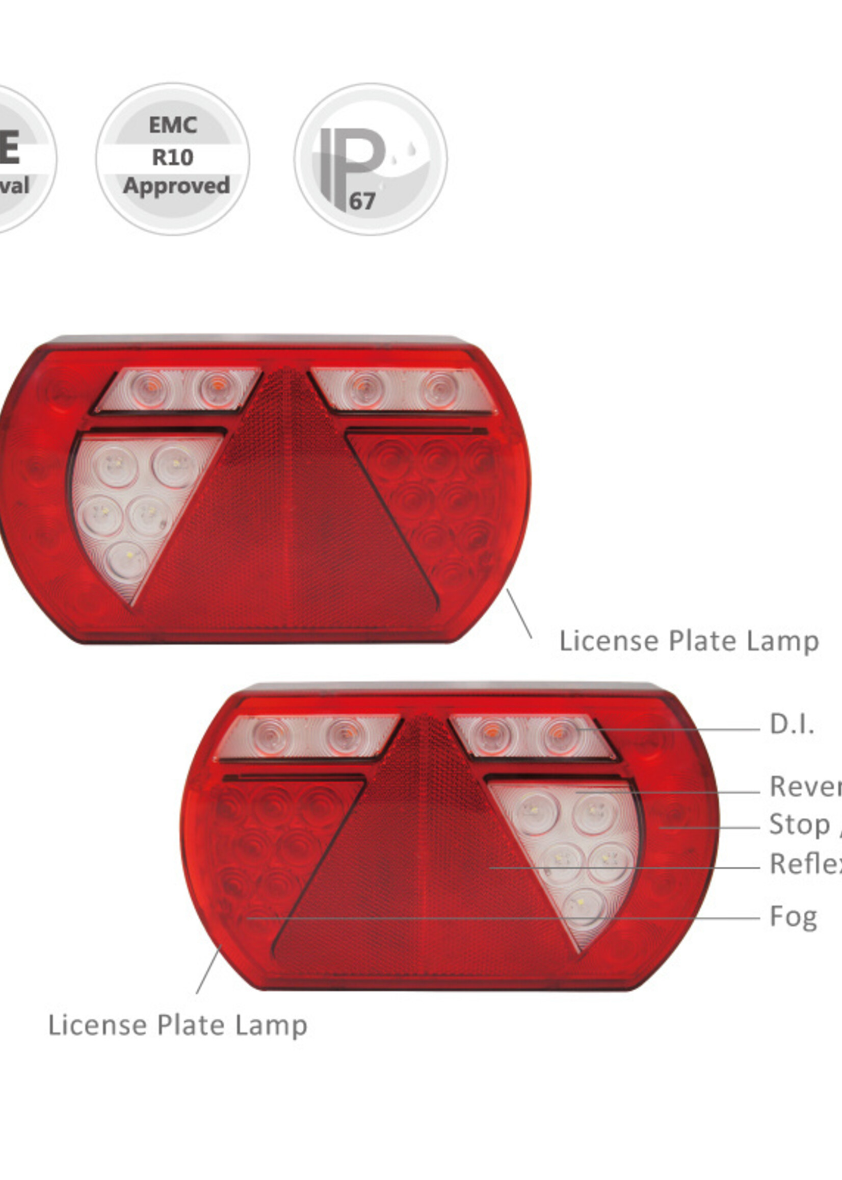 Cantonal LED set Lucidity  - 13 polig - inclusief voor markeringsverlichting & ingebouwde weerstanden -  kies de gewenste hoofdkabel