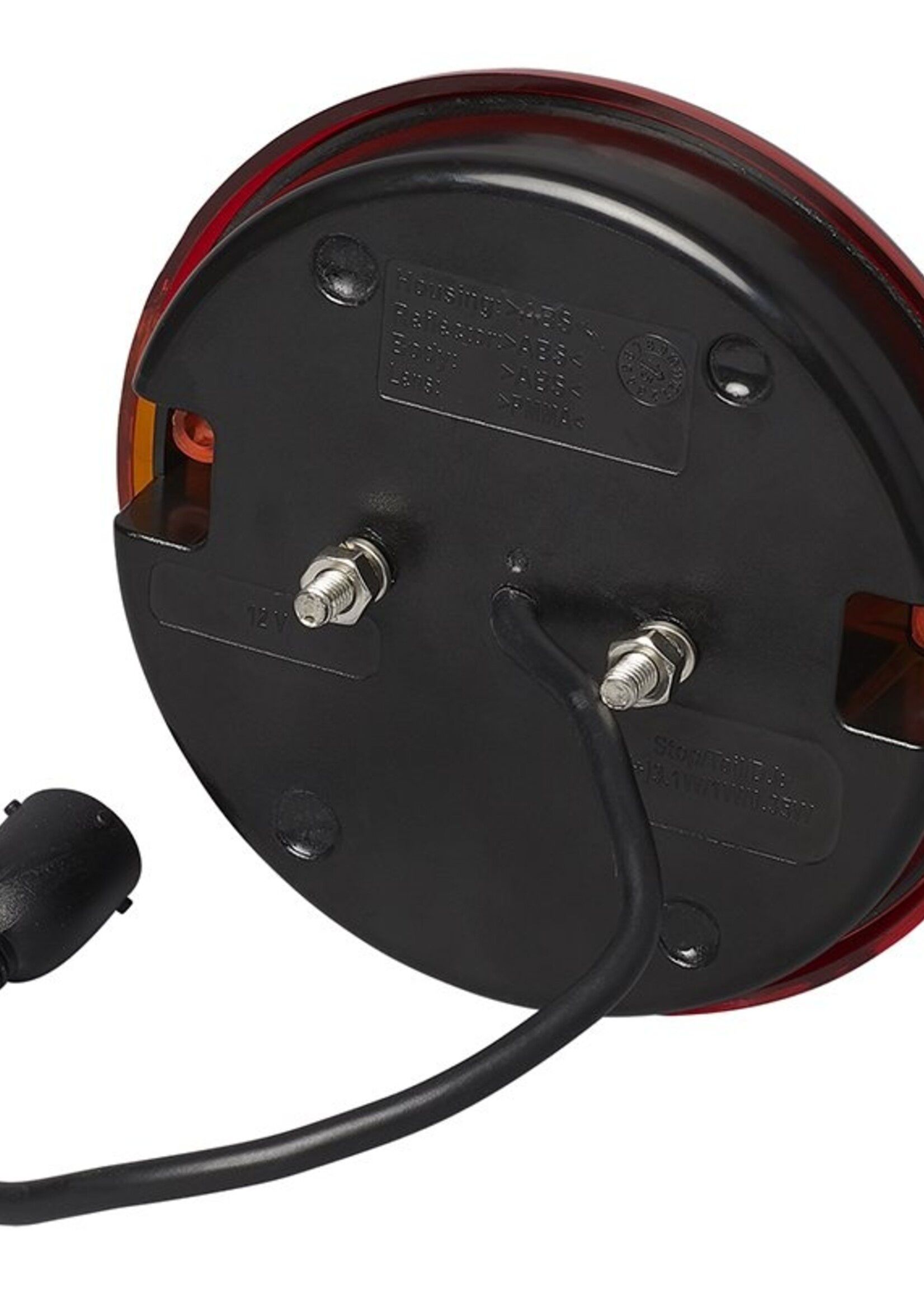Cantonal LED achterlicht rond 140x32 mm met connector aansluiting - 30 cm kabel