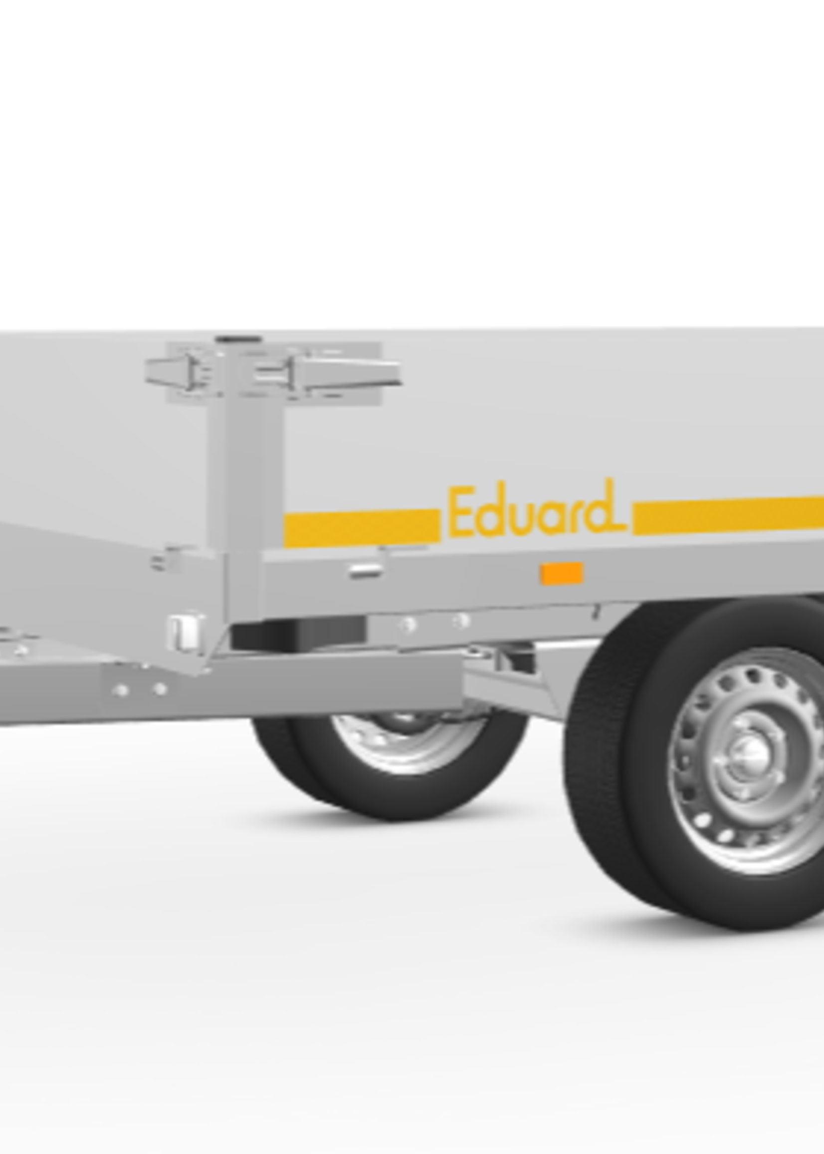 Eduard Geremde Eduard plateauwagen - 256x150 cm - 2000 kg bruto laadvermogen - inclusief oprijplaten
