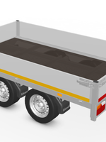 Eduard Geremde Eduard plateauwagen - 256x150 cm - 2000 kg bruto laadvermogen - inclusief oprijplaten