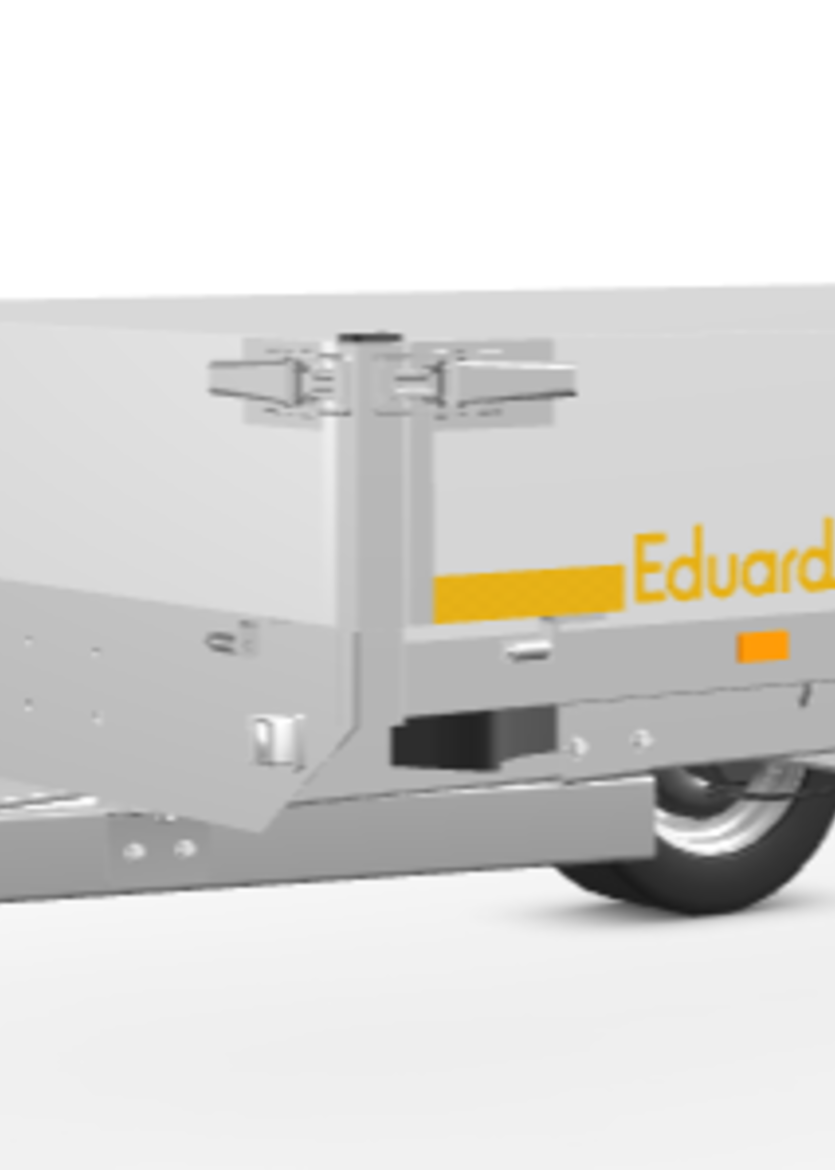 Eduard Geremde Eduard plateauwagen - 310x160 cm - 1500 kg bruto laadvermogen - 63 cm laadvloerhoogte - 30 cm borden - inclusief oprijplaten