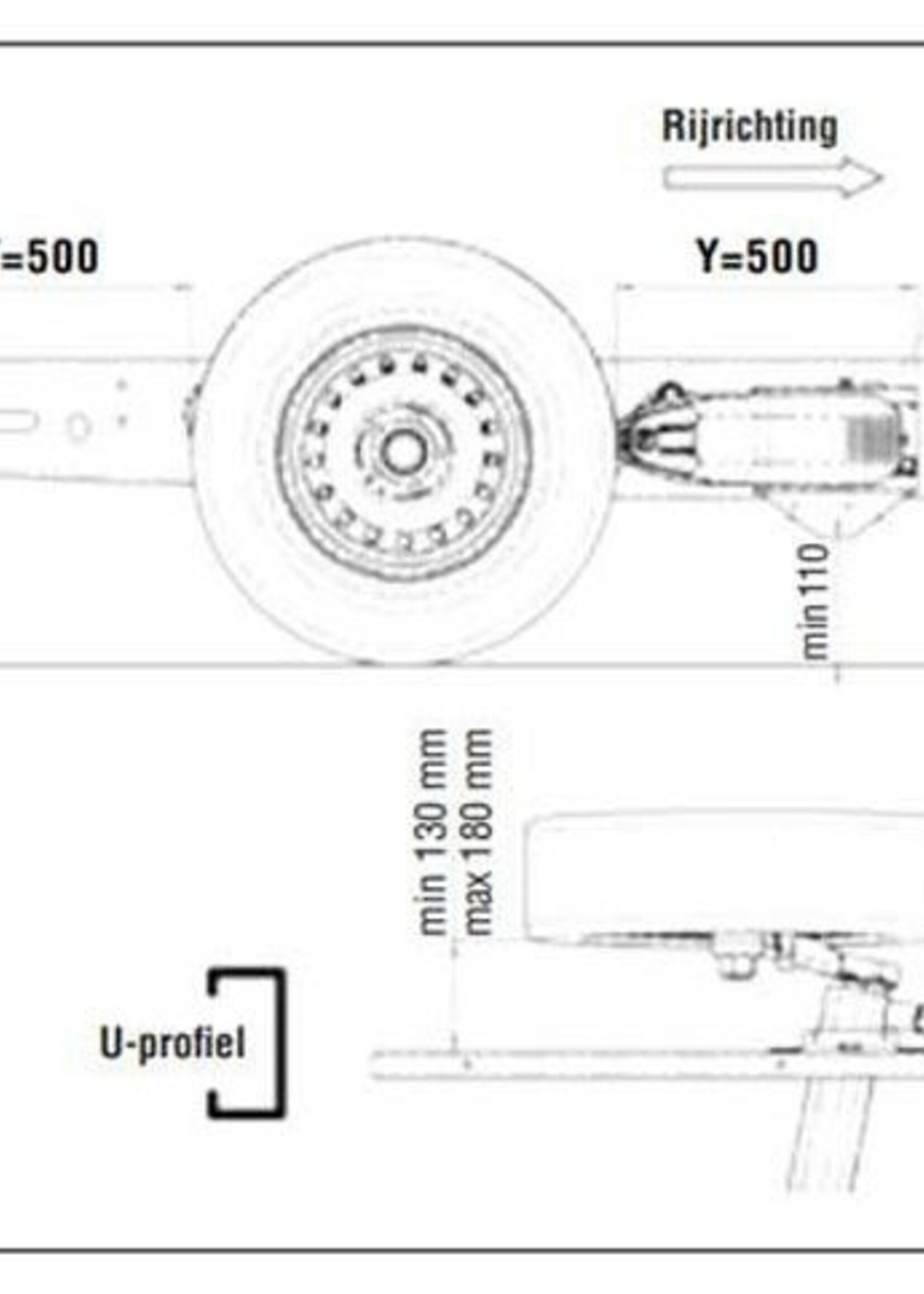 AL-KO AL-KO Mammut M20 enkelas rangeersysteem - maximaal gewicht 2250 kg