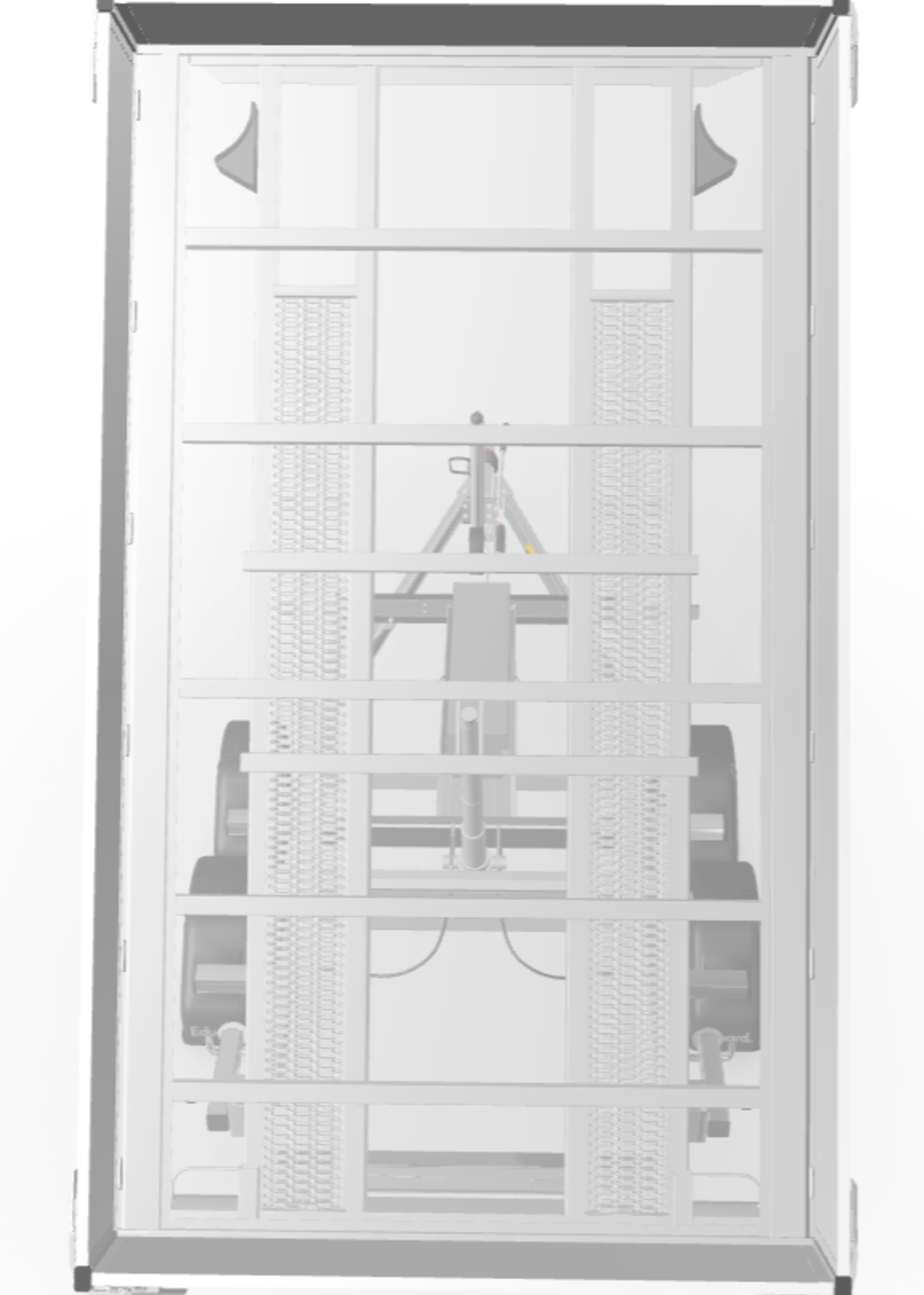 Eduard Geremde Eduard achterwaartse kipper - 310x180 cm - 2000 kg bruto laadvermogen - elektrisch - 63 cm laadvloerhoogte - 30 cm borden - inclusief oprijplaten en steunpoten