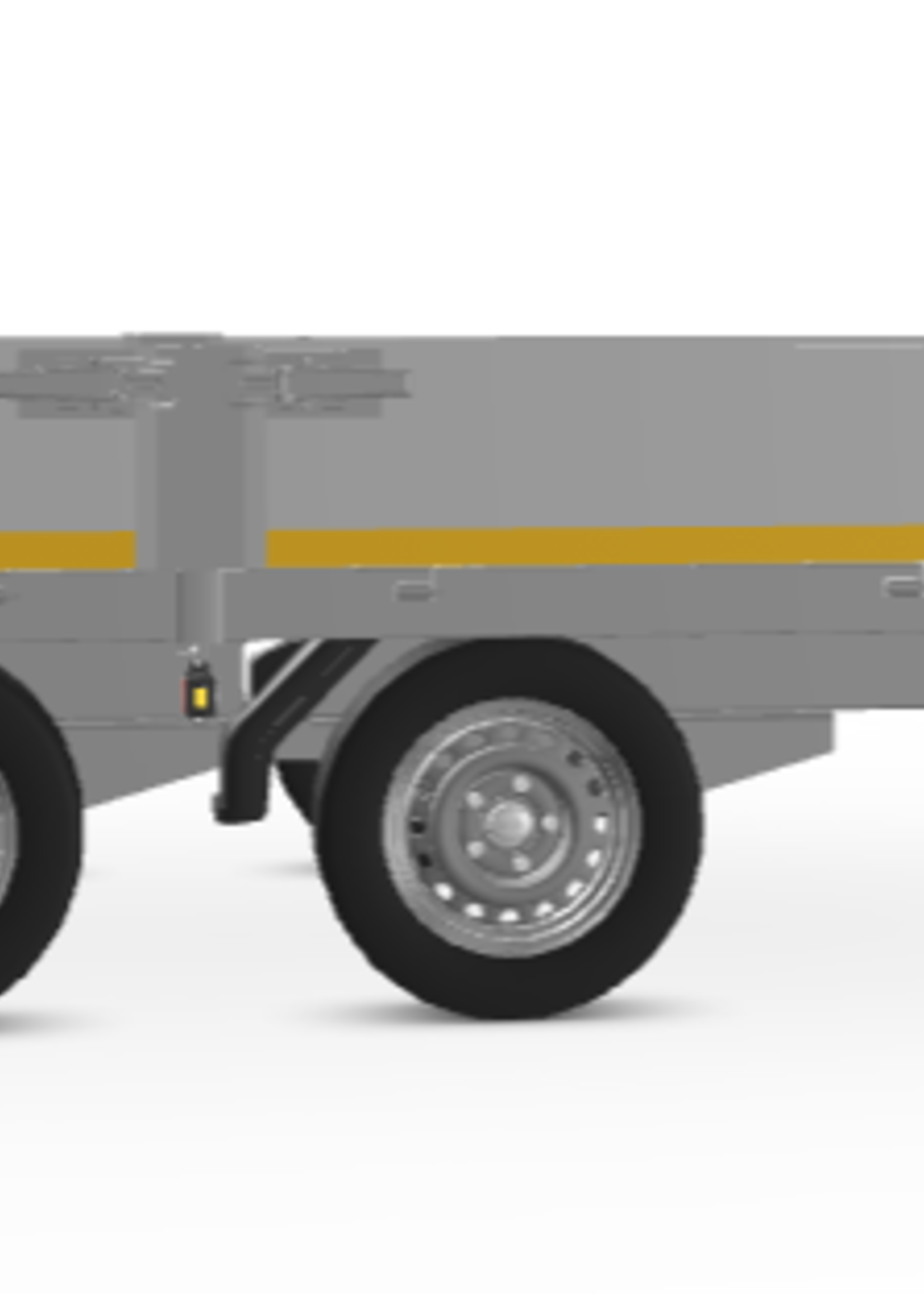 Eduard Geremde Eduard plateauwagen - 556x200 cm - 3500 kg bruto laadvermogen - 63 cm laadvloerhoogte - 30 cm borden