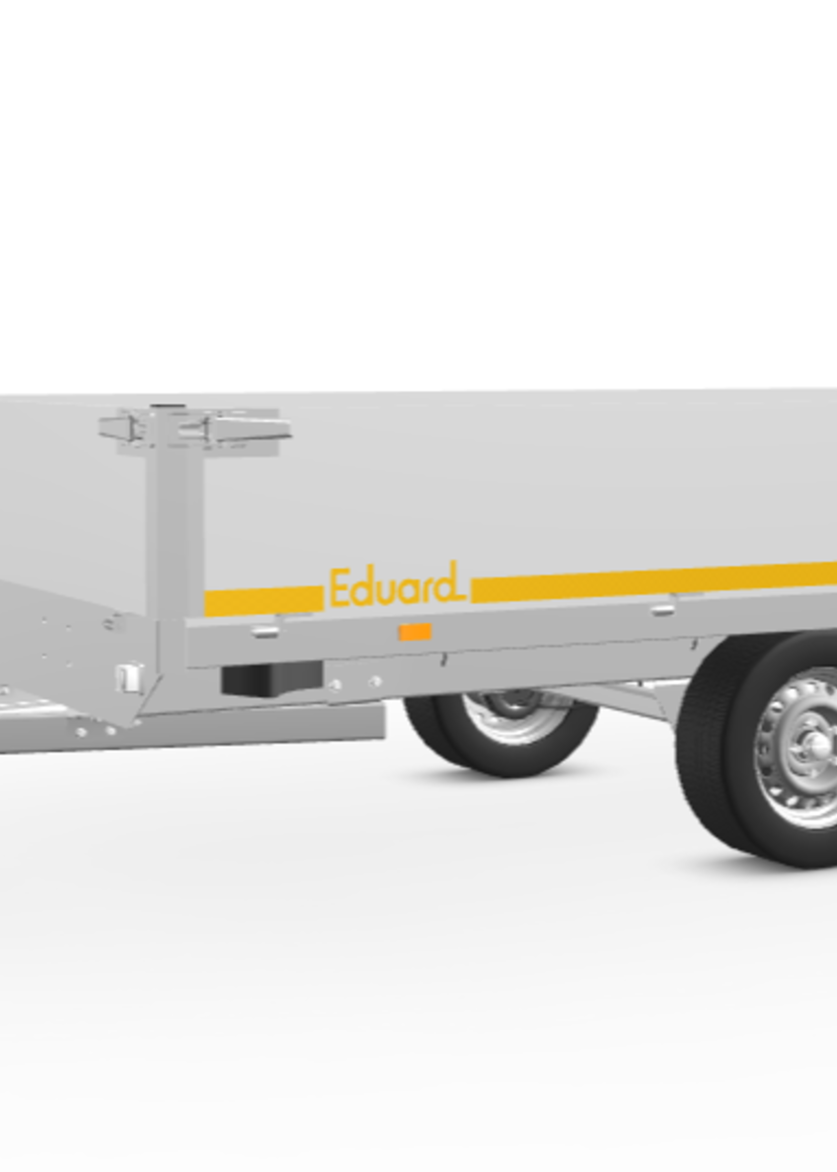 Eduard Geremde Eduard plateauwagen - 310x160 cm - 1000 kg bruto laadvermogen - 56 cm laadvloerhoogte - 30 cm borden