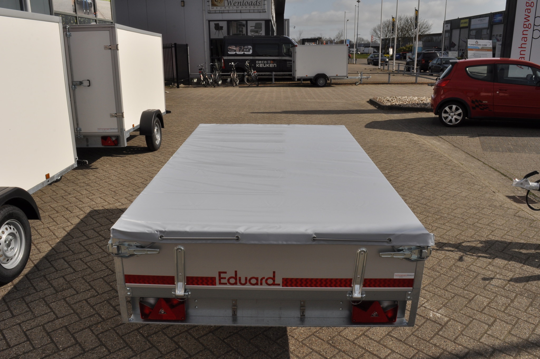 Vlakzeil op maat voor Eduard aanhanger - 250x145 cm - waterdicht