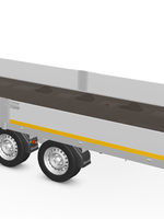 Eduard Geremde Eduard multitransporter - 606x200 cm - 3500 kg bruto laadvermogen - 63 cm laadvloerhoogte - 30 cm borden - inclusief oprijplaten - tridem asser