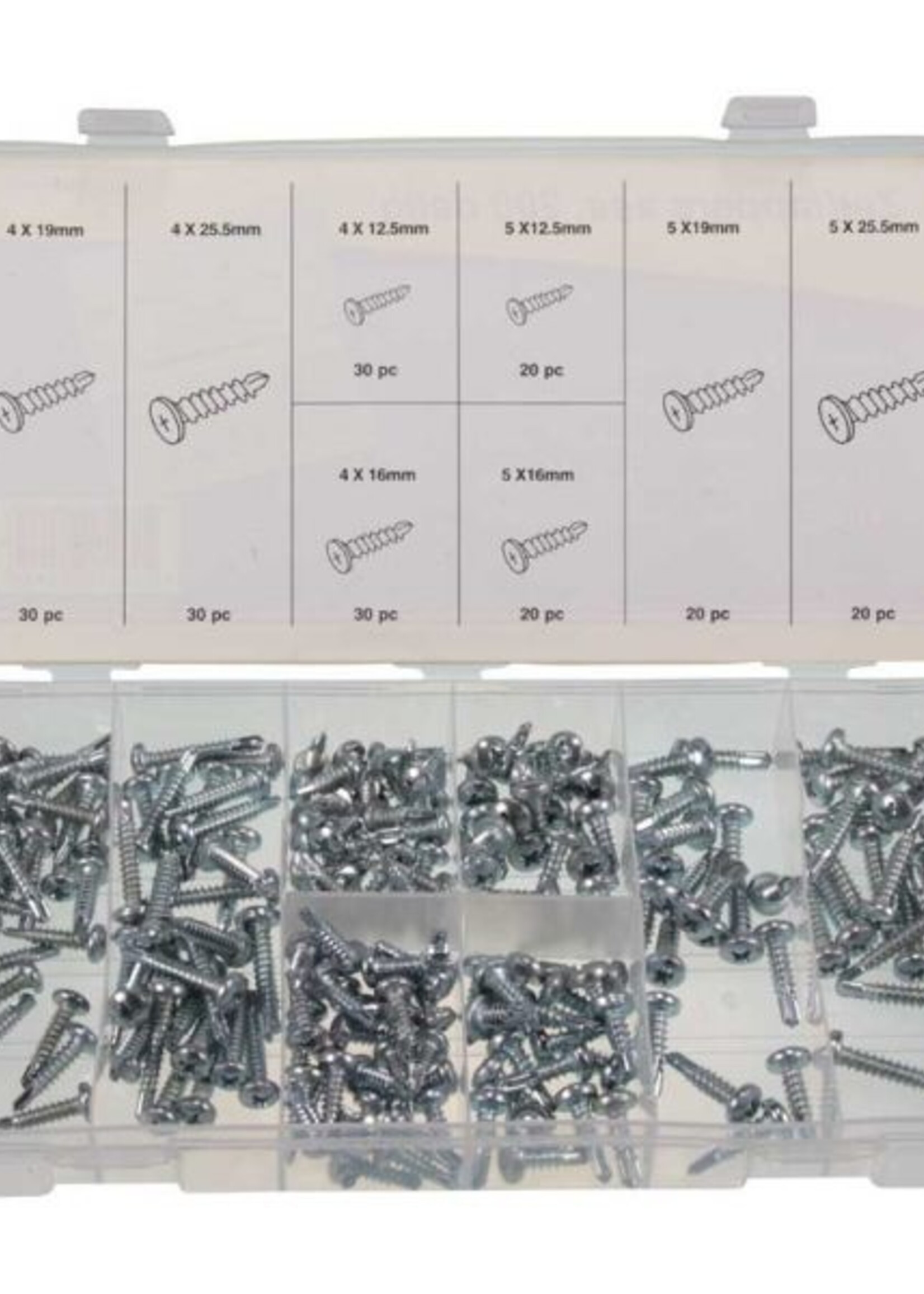 Cantonal Assortiment zelftapschroeven 200 delig
