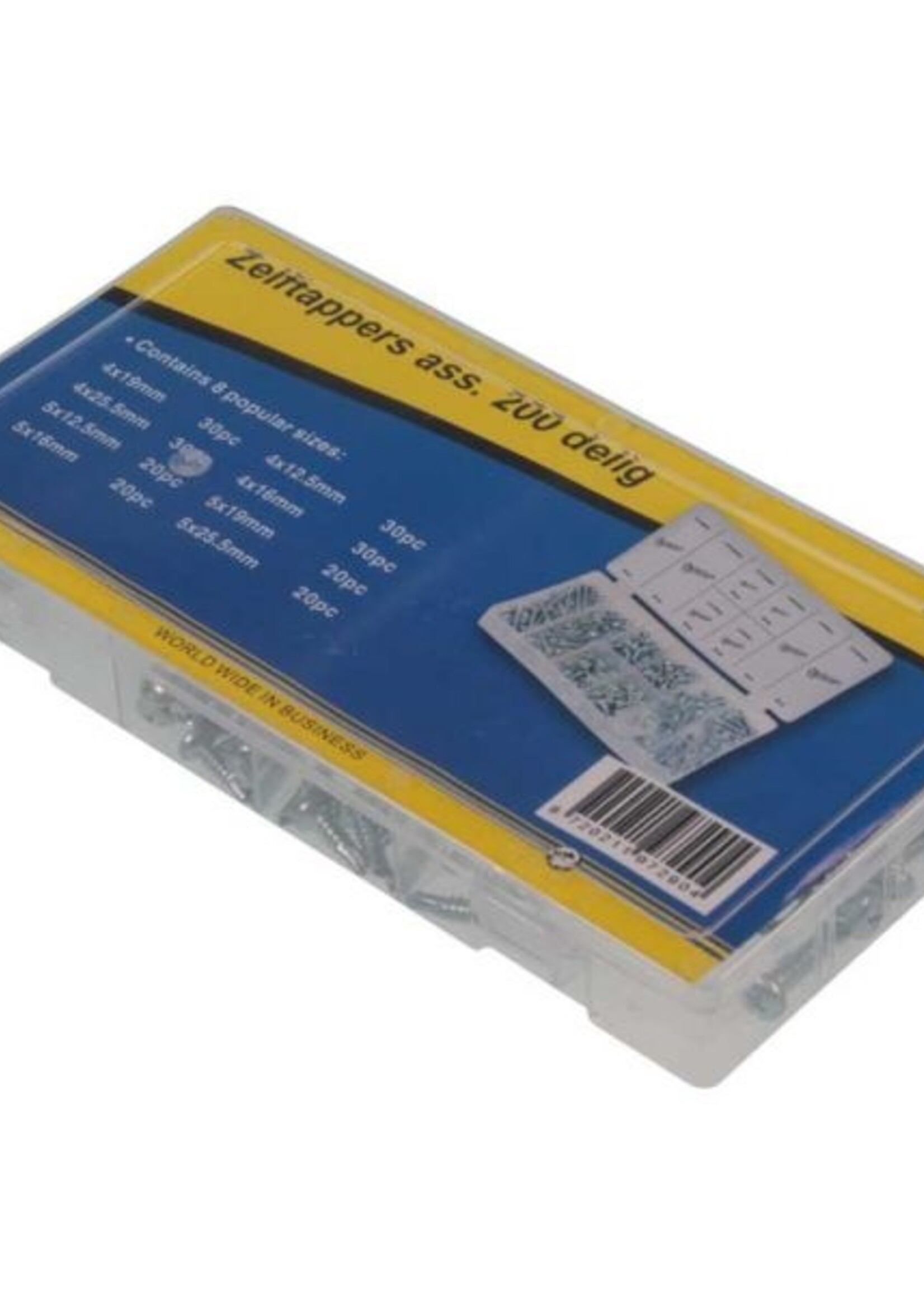 Cantonal Assortiment zelftapschroeven 200 delig