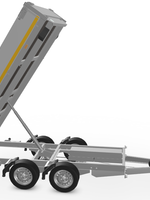 Eduard 310x160 cm - 2700 kg bruto laadvermogen - 63 cm laadvloerhoogte - elektrische bediening - 30 cm borden -  inclusief oprijplaten