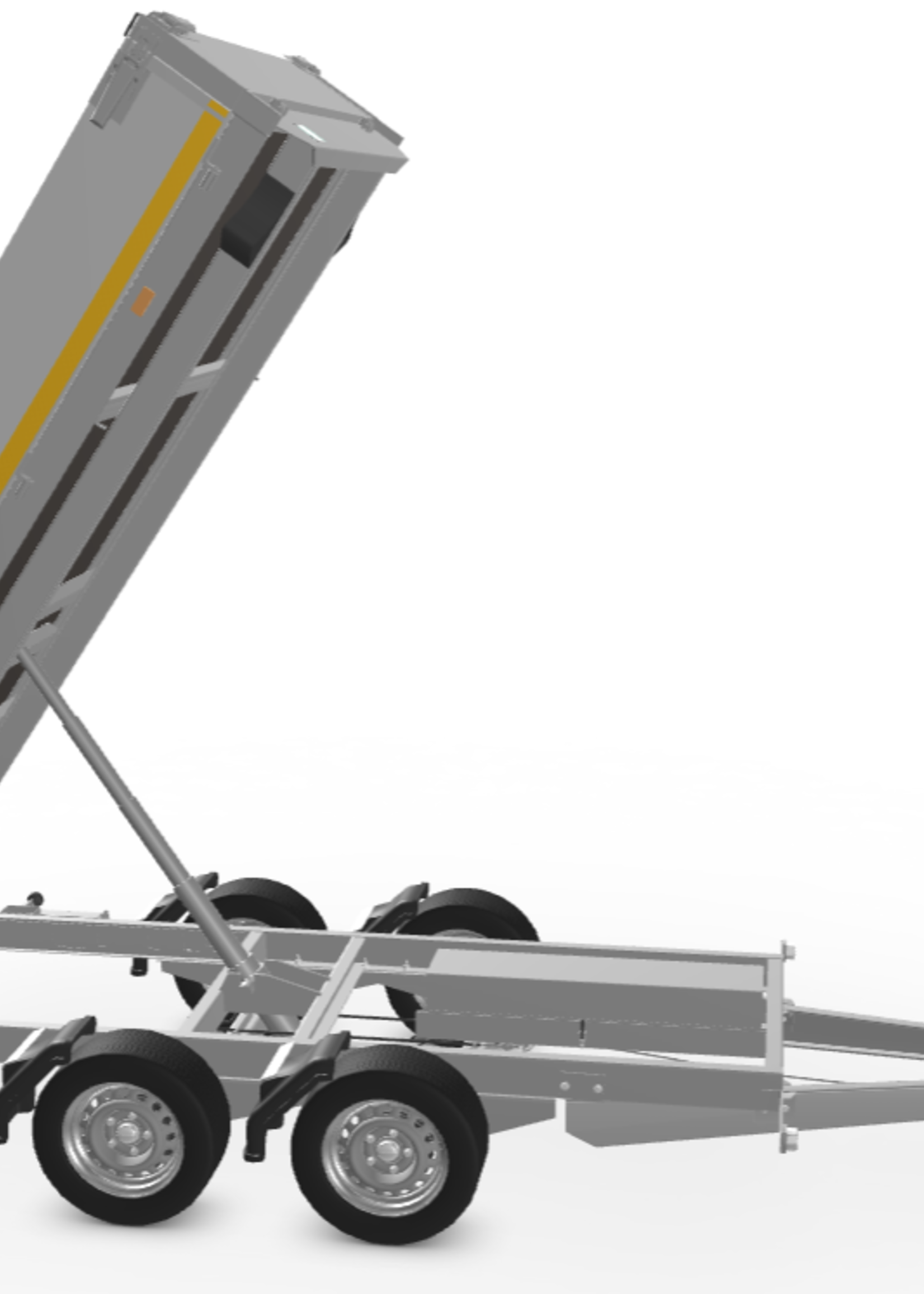 Eduard 310x160 cm - 2700 kg bruto laadvermogen - 63 cm laadvloerhoogte - elektrische bediening - 30 cm borden -  inclusief oprijplaten