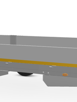 Eduard Geremde Eduard plateauwagen - 606x200 cm - 3500 kg bruto laadvermogen - 63 cm laadvloerhoogte - 30 cm borden
