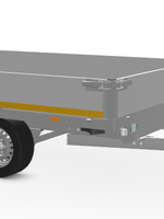 Eduard Geremde Eduard plateauwagen - 310x160 cm - 2000 kg bruto laadvermogen - 72 cm laadvloerhoogte - 30 cm borden