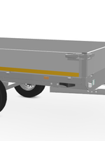 Eduard Ongeremde Eduard plateauwagen - 310x160 cm - 750 kg bruto laadvermogen - 72 cm laadvloerhoogte - 30 cm borden
