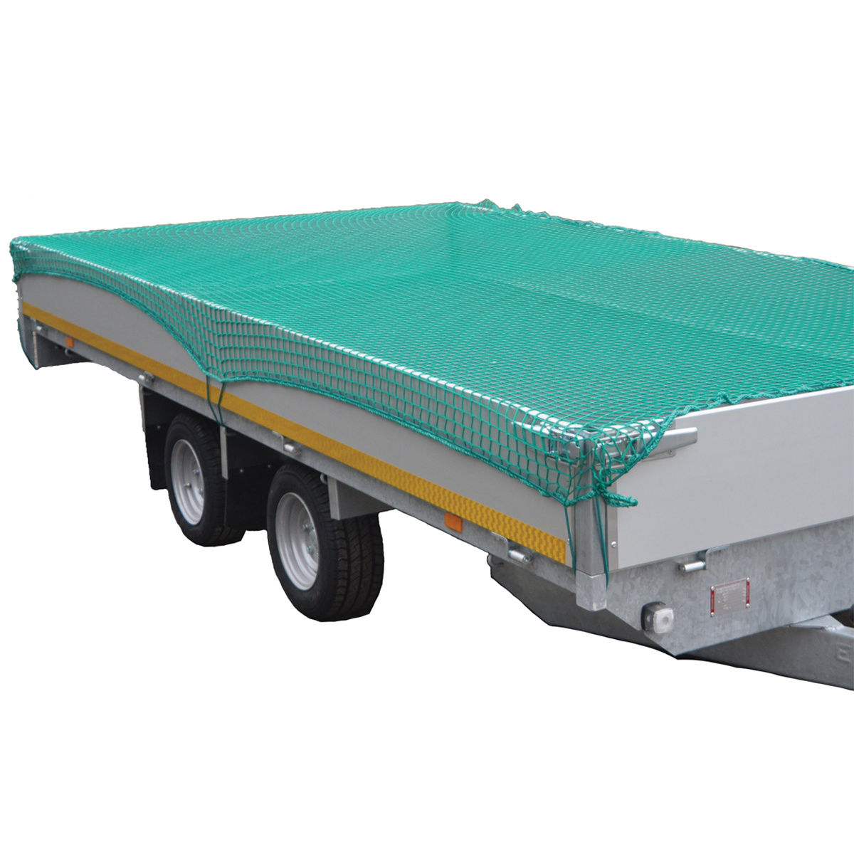 Premium maasnet - 370x250 cm - inclusief elastiek rondom - UV bestendig - net voor aanhanger