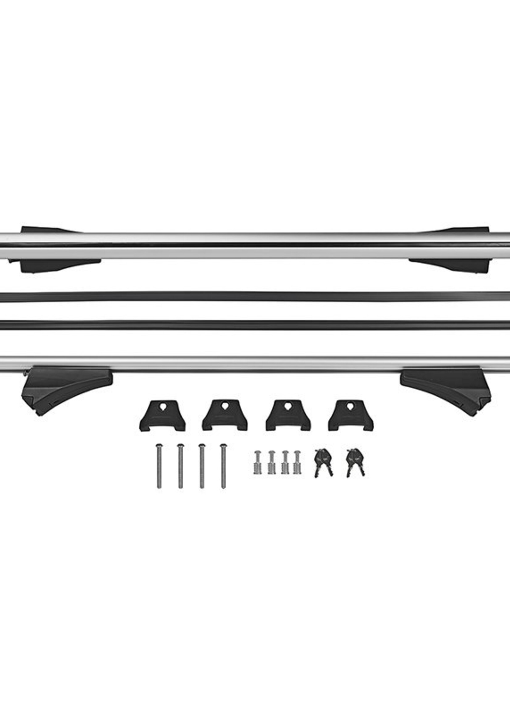 Cantonal Dakraildrager 120 cm - 75 kg maximale belasting - voor gesloten dakrail
