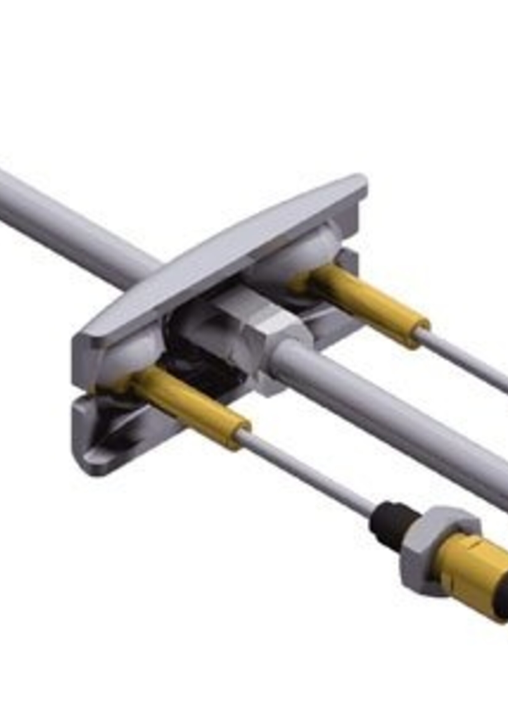 Cantonal Knott remgarnituur voor Enkelas aanhanger met  M10 aansluiting en 2x 1 meter lengte draadeind
