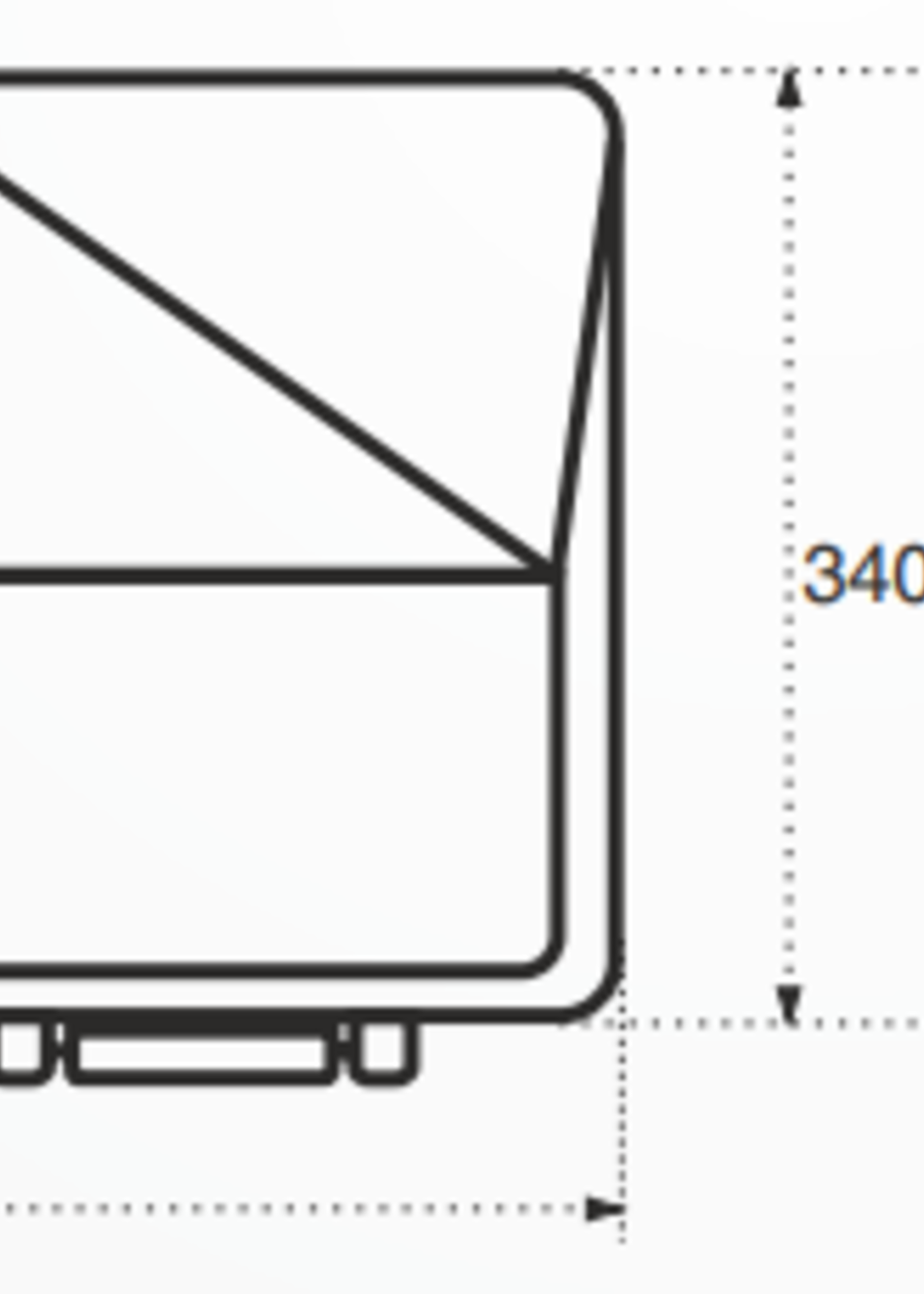 Stabilo Stabilo box 750 - onderbouw disselkist/disselbak/gereedschapskist - 750x340x300 mm