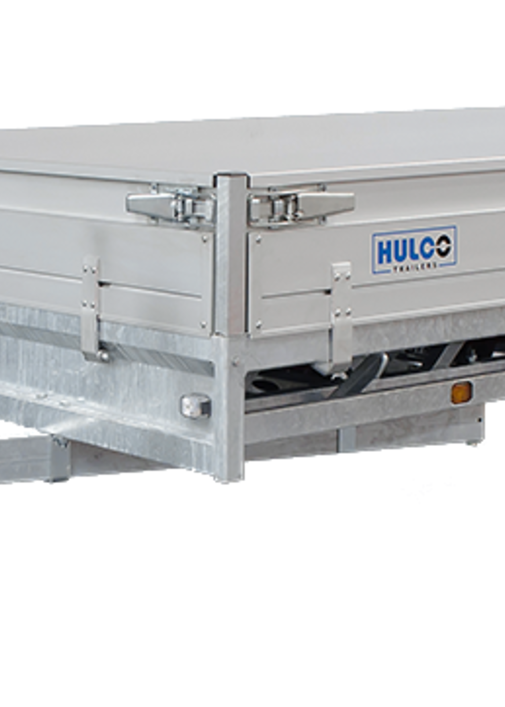 Hulco Geremde Hulco Medax plateauwagen - 405x203 cm - 3500 kg bruto laadvermogen - 30 cm borden
