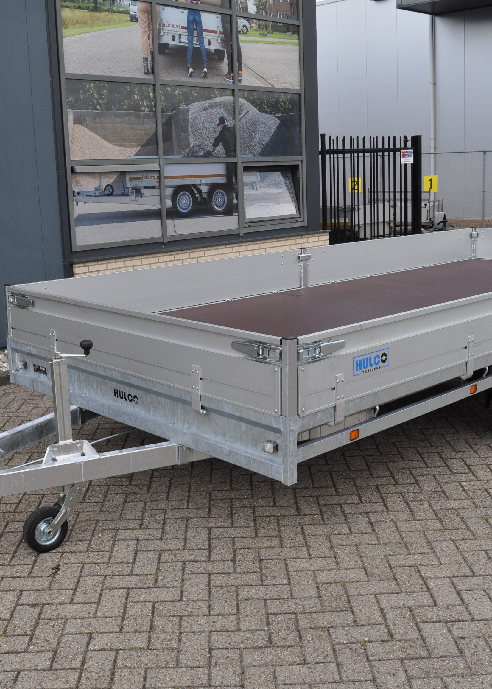 Hulco Geremde Hulco Medax plateauwagen - 502x223 cm - 3500 kg bruto laadvermogen - 30 cm borden