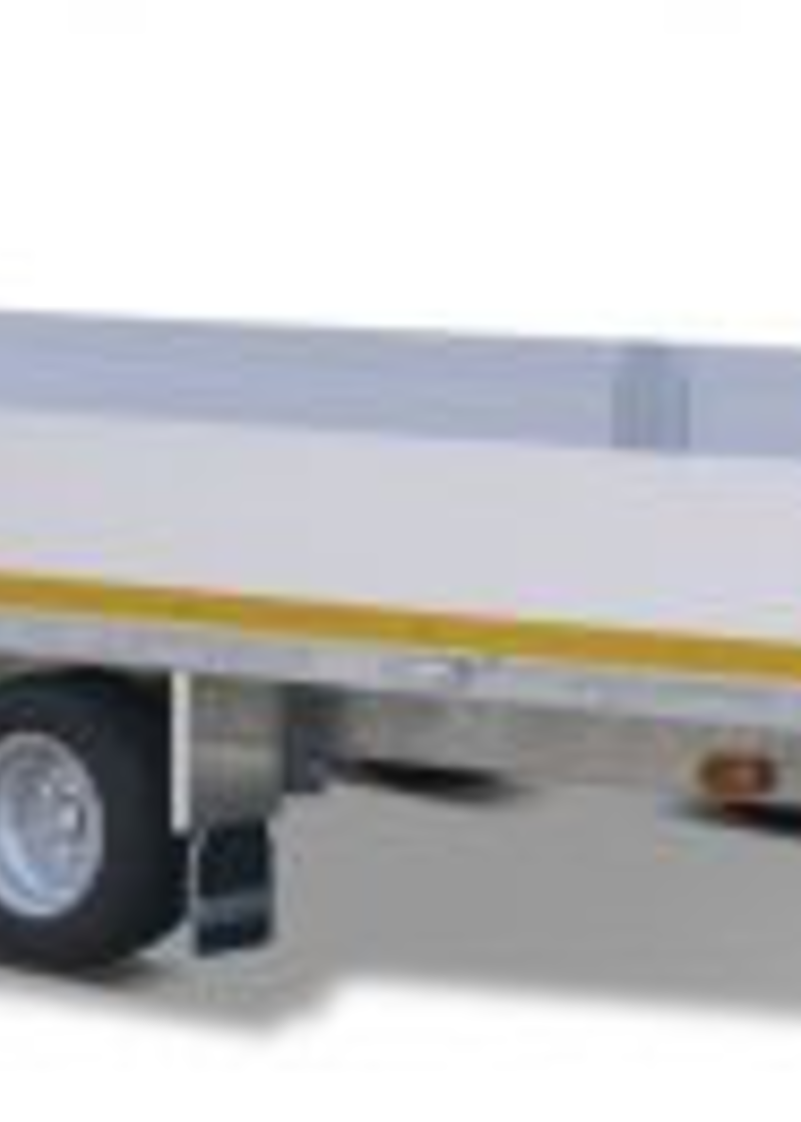 Eduard Geremde Eduard multitransporter - 506x200 cm - 3000 kg bruto laadvermogen - 56 cm laadvloerhoogte - 30 cm borden - inclusief oprijplaten