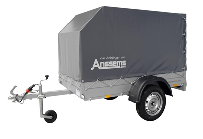 Anssems Anssems GT 750 bakwagen - 750 kg bruto laadvermogen - 251x126 cm laadoppervlak - ongeremd - inclusief voorgemonteerde huif