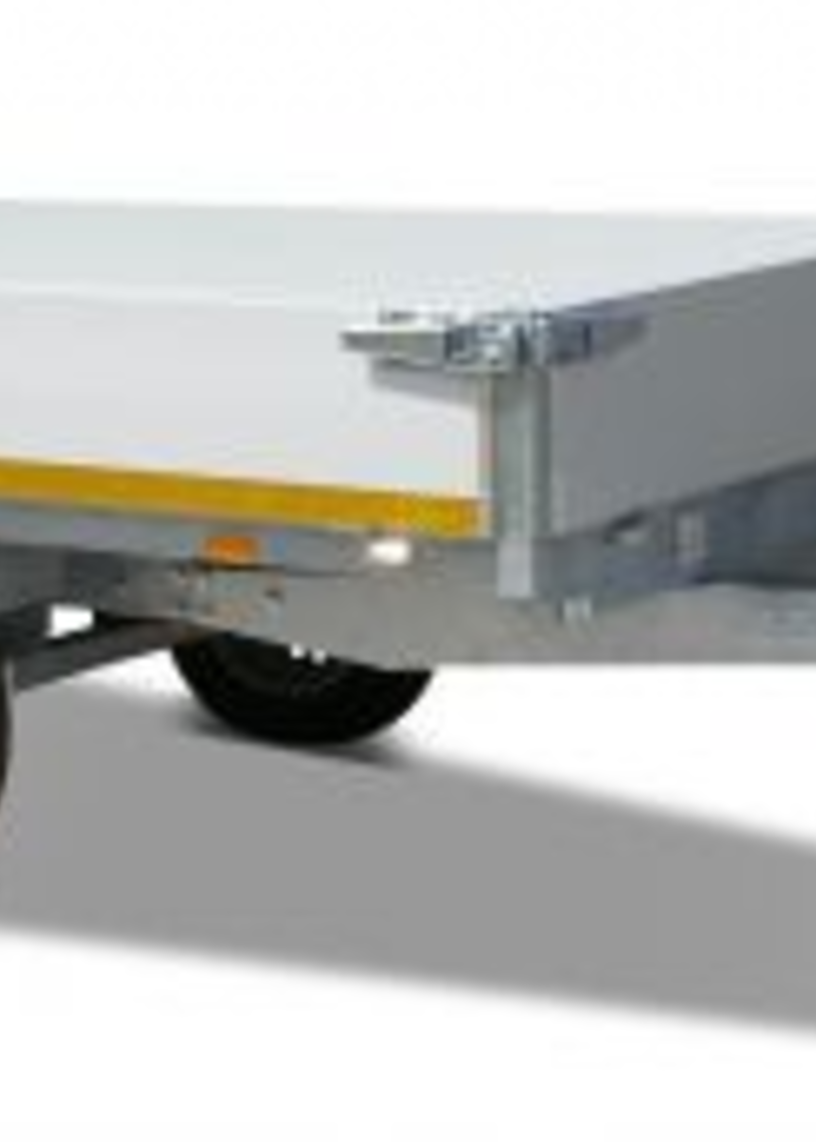 Eduard Geremde Eduard plateauwagen - 310x160 cm - 1350 kg bruto laadvermogen - 63 cm laadvloerhoogte - 30 cm borden - enkelasser