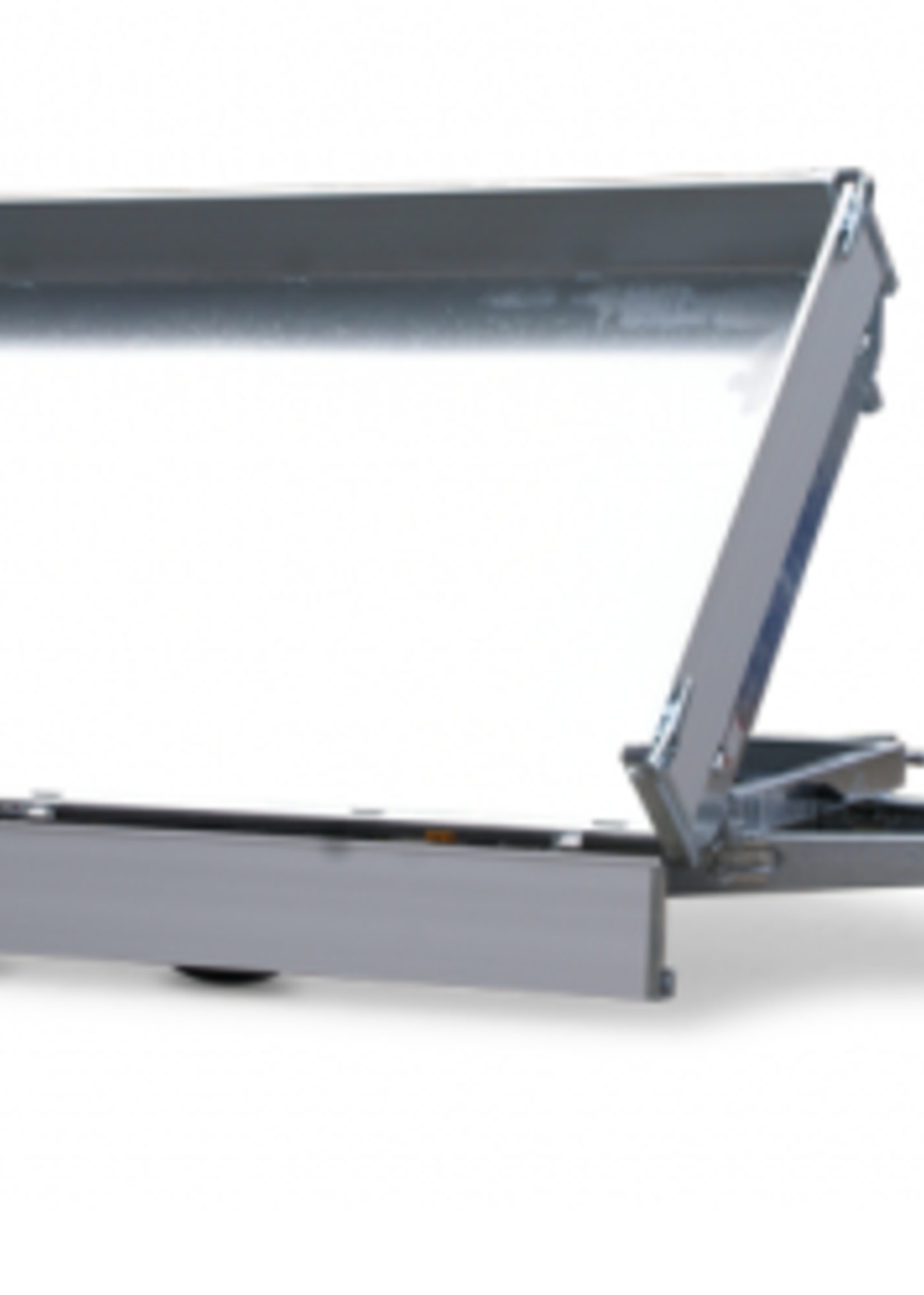 Eduard Geremde Eduard 3-zijdige kipper - 330x180 cm - 2500 kg bruto laadvermogen - elektrisch, extern laden - 72 cm laadvloerhoogte - inclusief oprijplaten en uitzetsteunen - 40 cm hoge borden