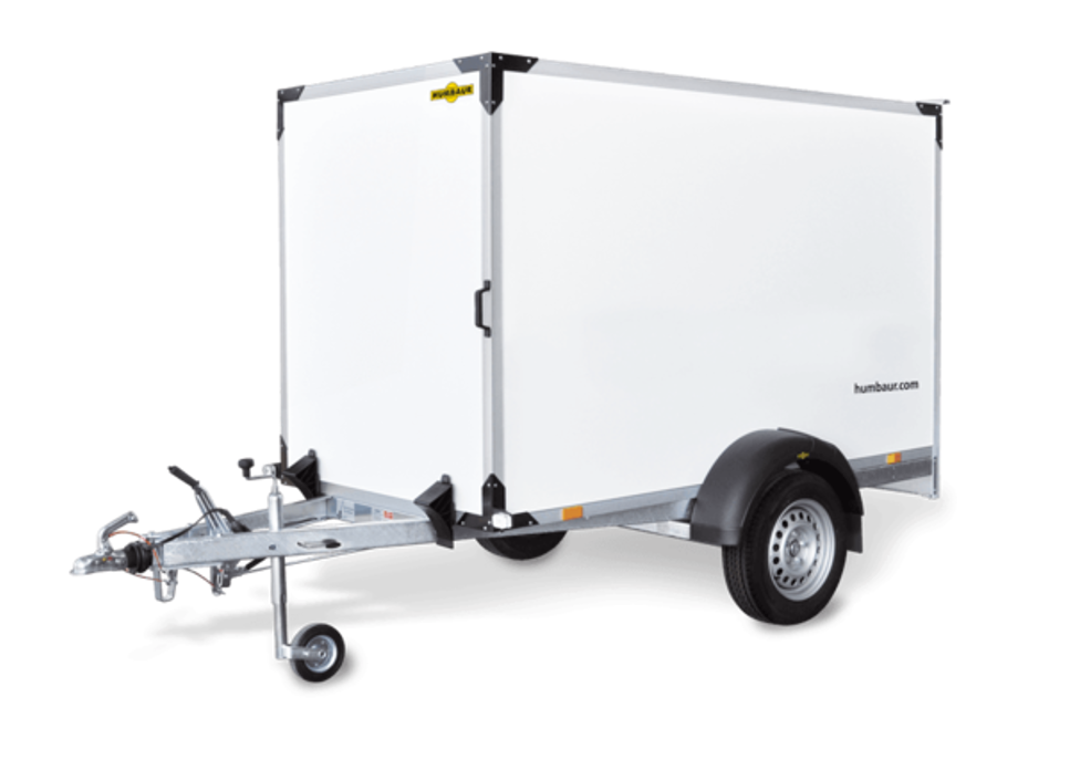 Humbaur HK gesloten aanhanger - 1300 kg bruto laadvermogen - 304x151x180 cm laadoppervlak - geremd