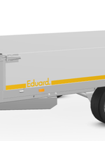 Eduard Geremde Eduard plateauwagen - 406x200 cm - 2700 kg bruto laadvermogen - 63 cm laadvloerhoogte - 40 cm borden