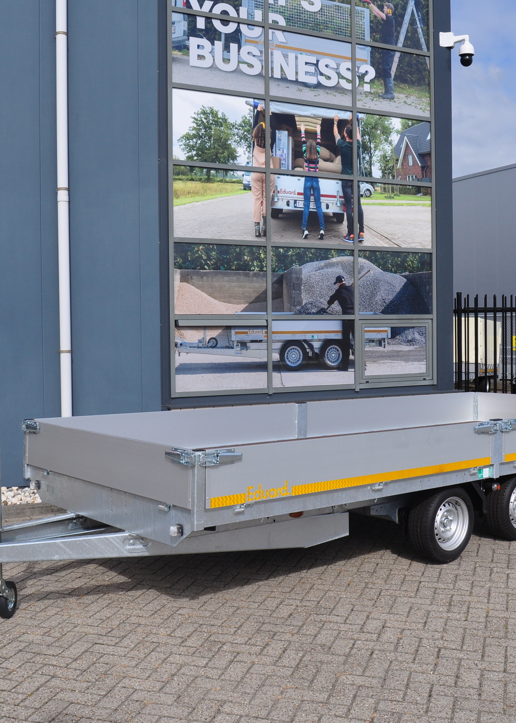 Eduard Geremde Eduard plateauwagen - 506x200 cm - 3500 kg bruto laadvermogen - 63 cm laadvloerhoogte - 30 cm borden