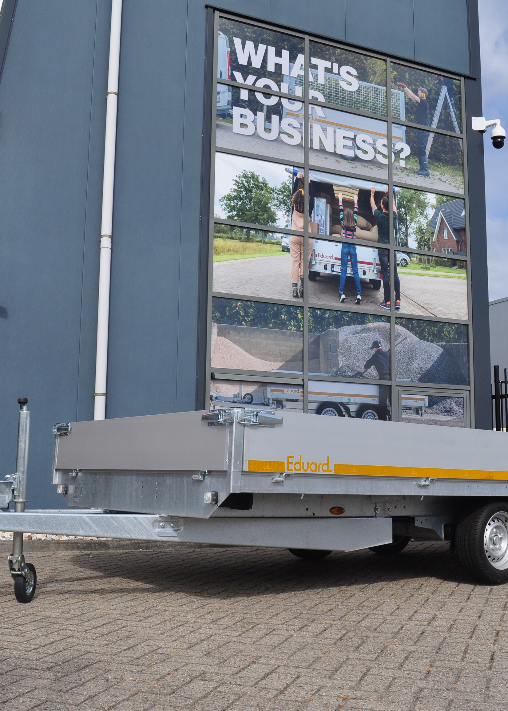Eduard Geremde Eduard plateauwagen - 506x200 cm - 3500 kg bruto laadvermogen - 63 cm laadvloerhoogte - 30 cm borden