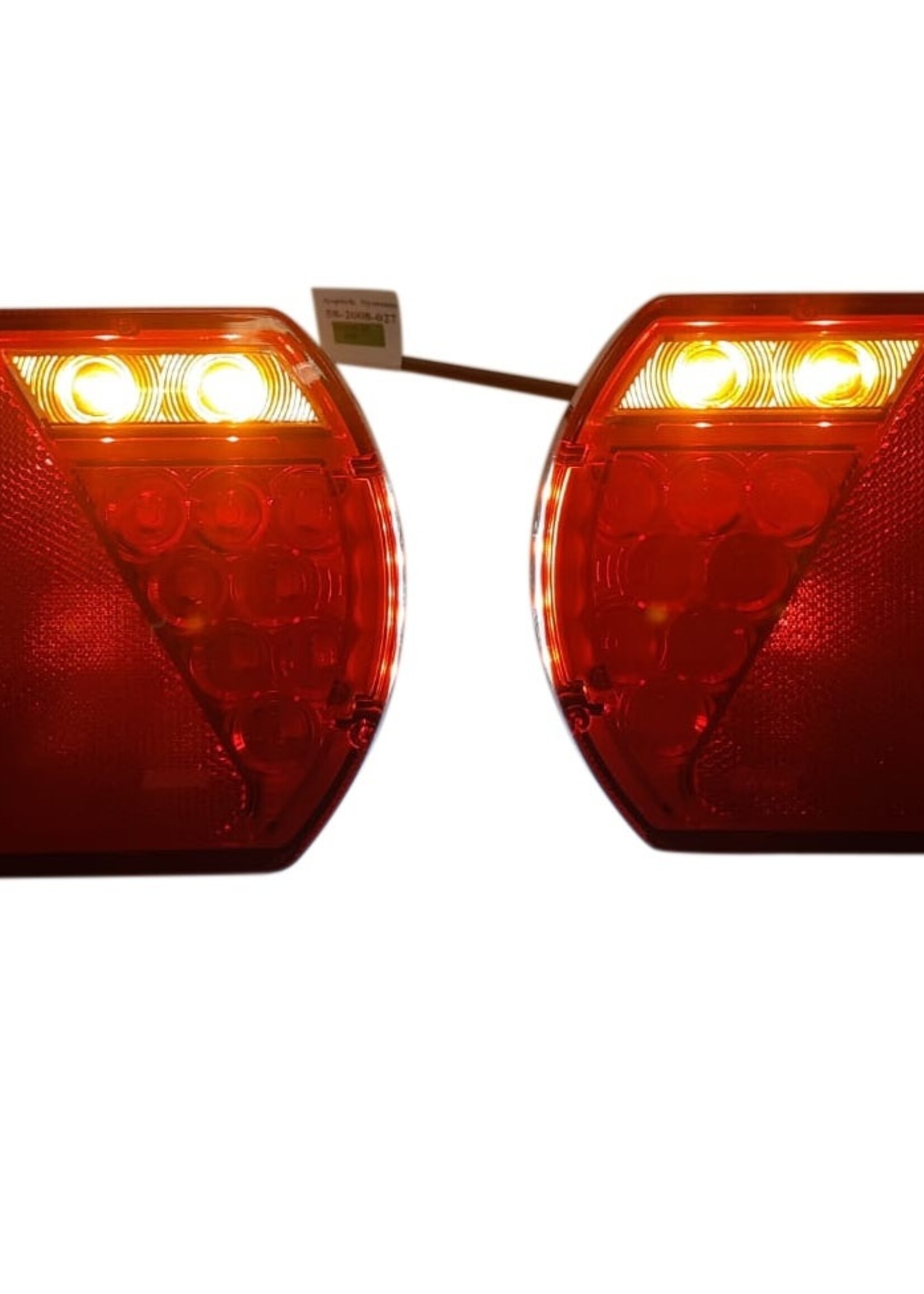 Aspock Achterlicht rechts met ingebouwde weerstand 236x140x52 mm -  Aspöck 8 polige connectoren