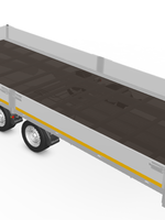 Eduard Geremde Eduard plateauwagen - 556x220 cm - 3000 kg bruto laadvermogen - 63 cm laadvloerhoogte - inclusief oprijplaten - 30 cm borden
