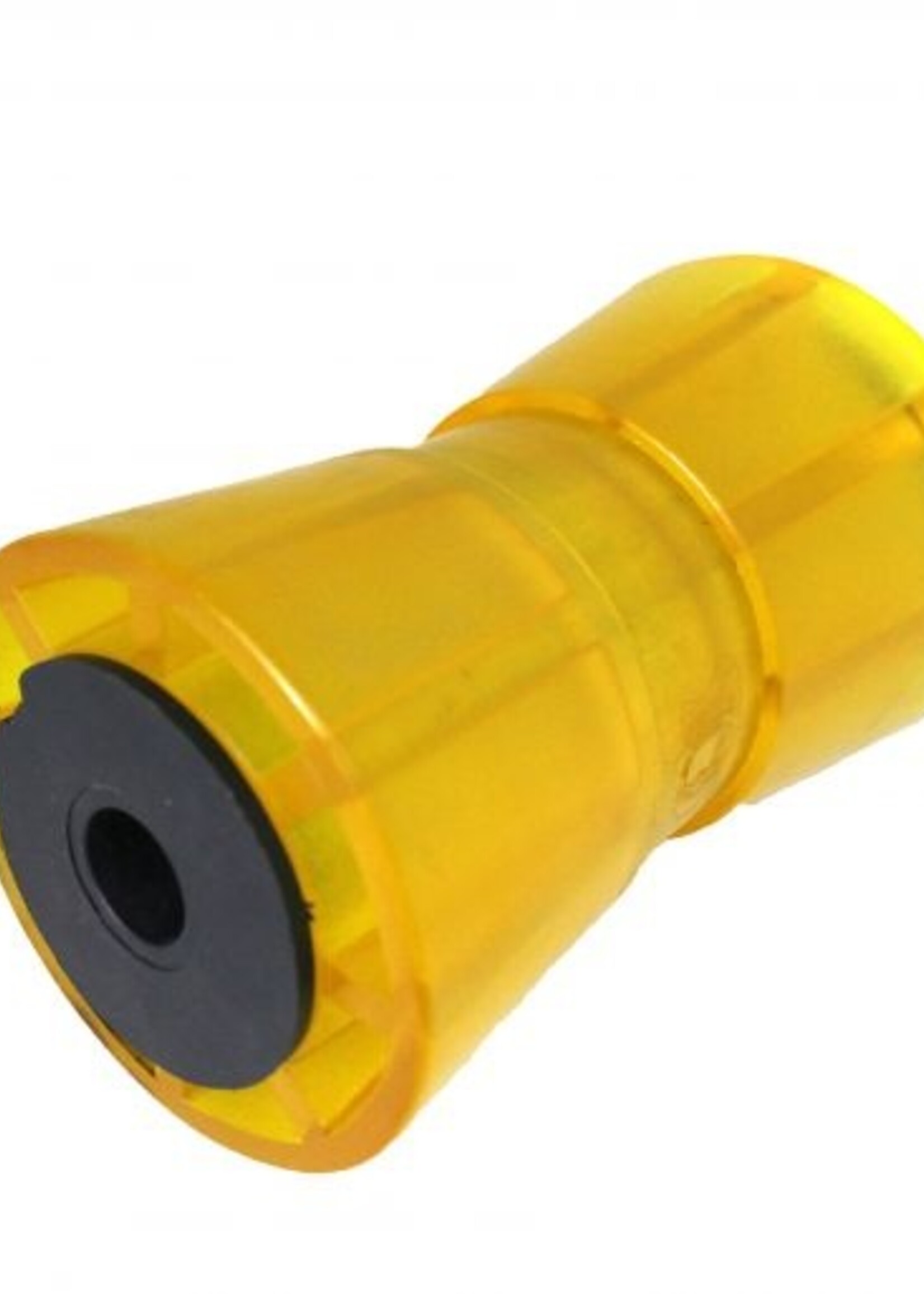 Knott 133x58,5 mm kielrol oranje/geel 17 mm naafdiameter - PU materiaal