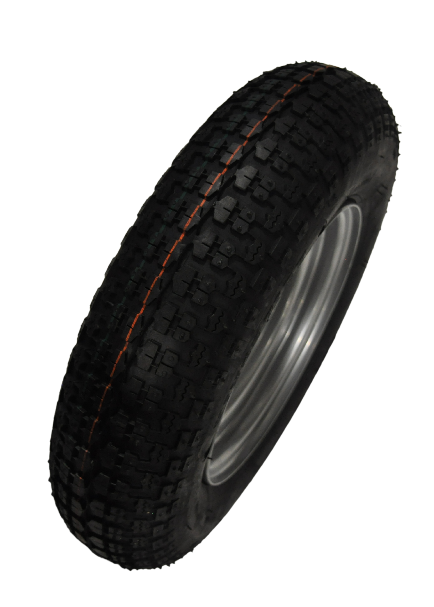 Kenda Compleet wiel - 3.50-8 band + velg - opel steek: 4x100 - 4PR - draagvermogen 170 kg - naafdiameter 60 mm