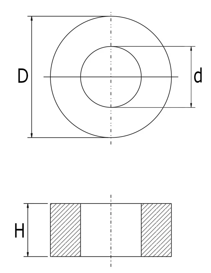 Zwarte afstandsbus 20x25x12,8 mm - PE materiaal