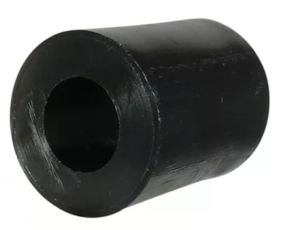 Zwarte afstandsbus 20x25x12,8 mm - PE materiaal